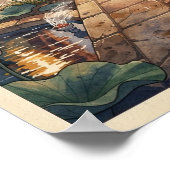 Poster Pha That Luang Laos Voyage Rétro (Coin)