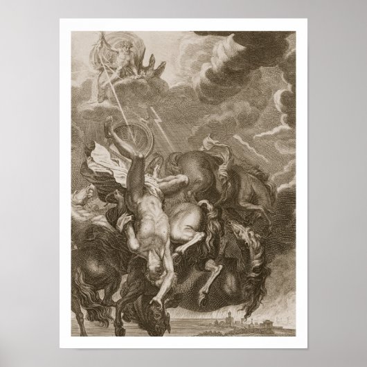 Poster Phaeton décroché par Thunderbolt de Jupiter, 1731 (Devant)