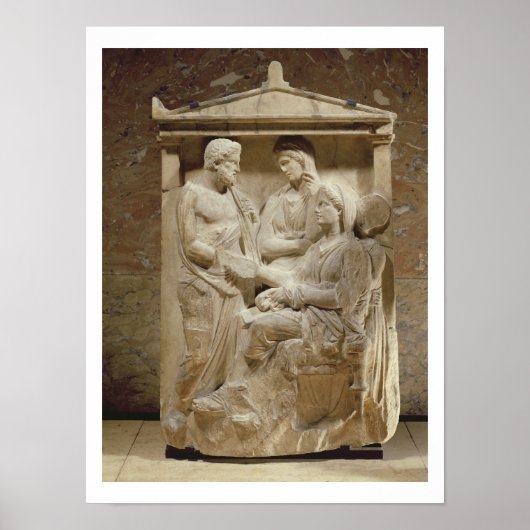 Poster Phainippos et pierre gravée de Mnesarete montrant (Devant)
