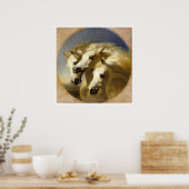 Poster Pharaon’s Horses" de J.F. Herring, 1848 (Cuisine)