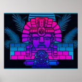 Poster Pharaon Synthwave (Devant)