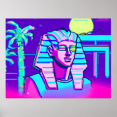 Poster Pharaon Synthwave (Devant)