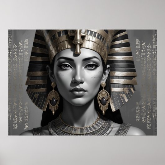 Poster Pharaonic Queen Wall Decor – Timeless Egyptian (Devant)