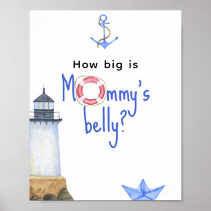 Poster Phare à l'aquarelle - Quelle est la taille du vent