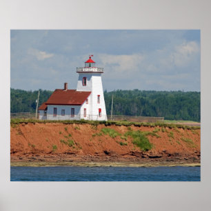 Poster Phare à North Umberland sur l'Île-du-Prince-Édouar