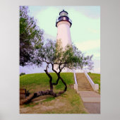 Poster phare à Port Isabel, Tx. (Devant)