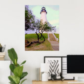 Poster phare à Port Isabel, Tx. (Bureau à domicile)