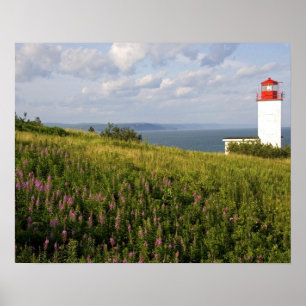 Poster Phare à St. Martins, Nouveau-Brunswick,