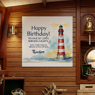Poster Phare Anniversaire Lumière Brillante