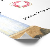 Poster Phare aquarelle - Boissons (Coin)