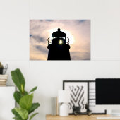 Poster Phare au coucher du soleil (Bureau à domicile)