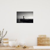Poster Phare au coucher du soleil (Cuisine)