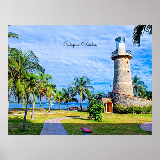Poster Phare, Cartagena, Colombie (Devant)