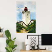 Poster Phare danois (Bureau à domicile)