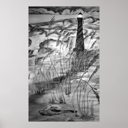 Poster Phare Dans La Tempête (Devant)