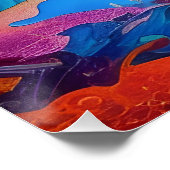 Poster Phare dans une tempête (Coin)