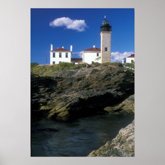 Poster Phare de Beavertail Jamestown Rhode Island (Devant)