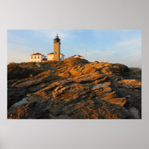 Poster Phare de Beavertail Jamestown Rhode Island