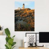 Poster Phare de Beavertail Jamestown Rhode Island (Bureau à domicile)