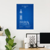 Poster Phare de Big Sable Point - Michigan – AD (Bureau à domicile)