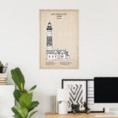 Poster Phare de Big Sable Point - Michigan - SBD (Bureau à domicile)