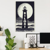 Poster Phare de Biloxi Mississippi (Bureau à domicile)