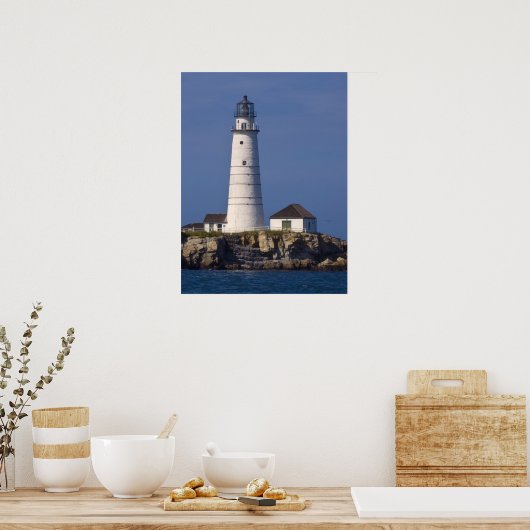 Poster Phare de Boston (Cuisine)