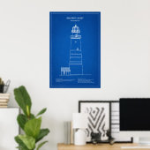 Poster Phare de Boston Light - Massachusetts – AD (Bureau à domicile)