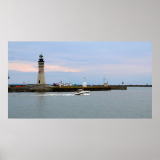 Poster Phare de Buffalo Lake Erie