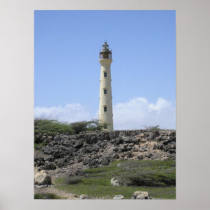 Poster Phare de Californie à Aruba