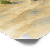 Poster Phare de Cape Hatteras Aquarelle (Coin)
