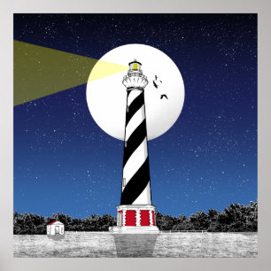 Poster Phare de Cape Hatteras Caroline du Nord