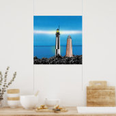 Poster Phare de Cape Henry la nuit (Cuisine)