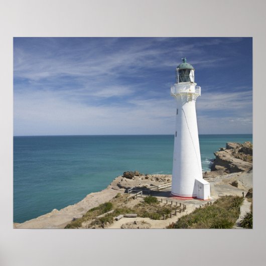 Poster Phare de Castle Point, Castlepoint, Wairarapa, (Devant)