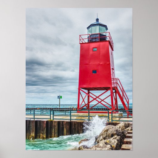 Poster Phare de Charlevoix-Sud Pierhead (Devant)