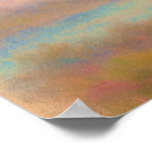 Poster Phare de Cherry Blossom - Style Peinture Pastel (Coin)