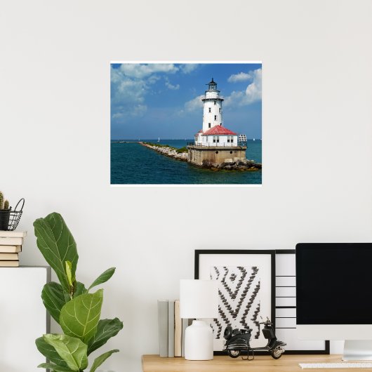 Poster Phare de Chicago (Bureau à domicile)