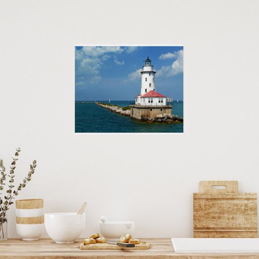 Poster Phare de Chicago (Cuisine)