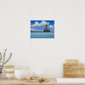 Poster Phare de Chicago Harbor à l'aquarelle (Cuisine)