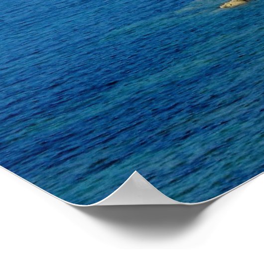 Poster Phare de Corbiere à marée basse (Coin)