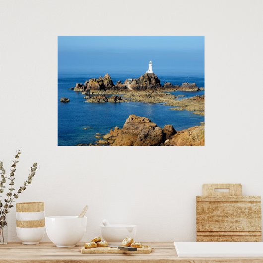 Poster Phare de Corbiere à marée basse (Cuisine)