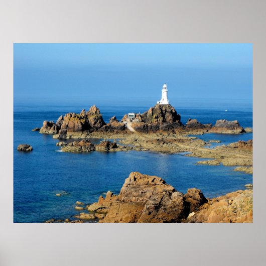 Poster Phare de Corbiere à marée basse (Devant)