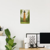 Poster Phare de Currituck Beach Aquarelle (Bureau à domicile)