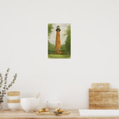 Poster Phare de Currituck Beach Aquarelle (Cuisine)