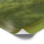 Poster Phare de Currituck Beach Aquarelle (Coin)