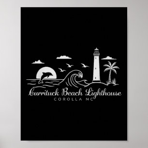 Poster Phare de Currituck Beach Corolla Caroline du Nord
