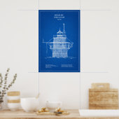Poster Phare de Duxbury Pier Light - Massachusetts – AD (Cuisine)