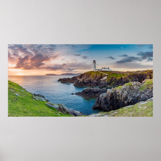 Poster Phare de Fanad Head | Donegal, Irlande (Devant)