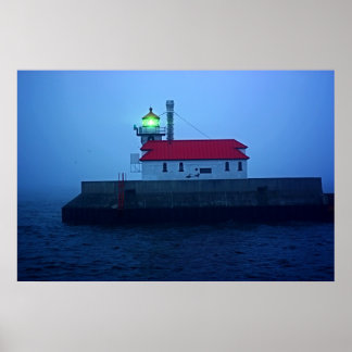Poster Phare de Foggy South Pier