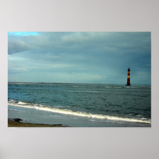 Poster Phare de Folly Beach
